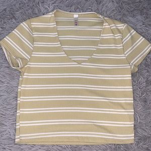 Striped crop top